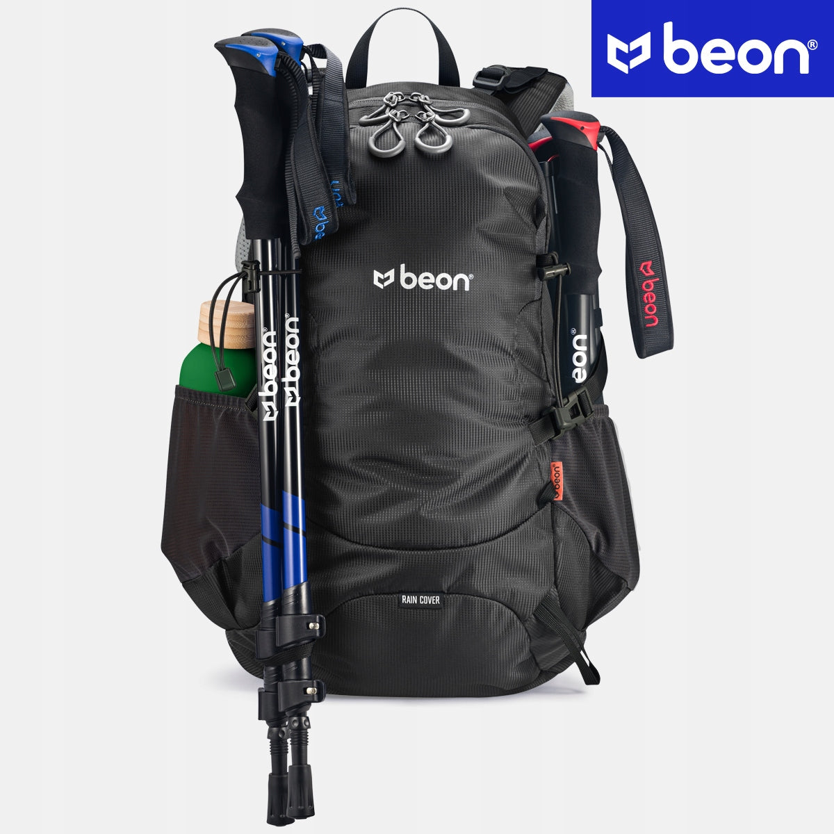 Durable 30L Mountain Backpack for Hiking & Trekking | Beon XB540 Black