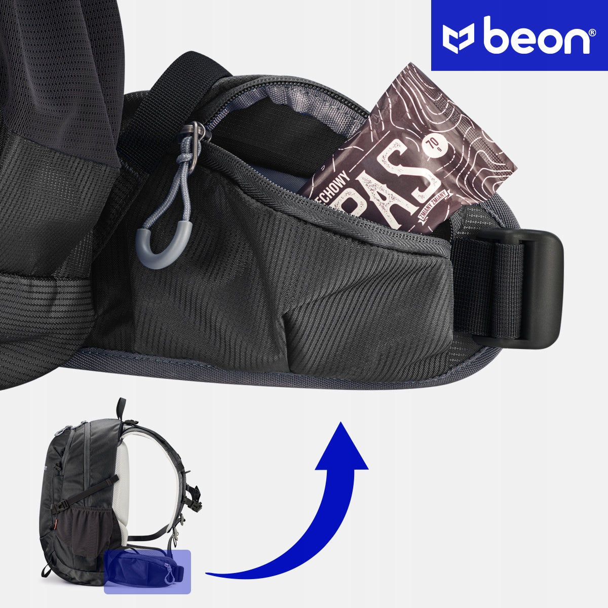 Durable 30L Mountain Backpack for Hiking & Trekking | Beon XB540 Black