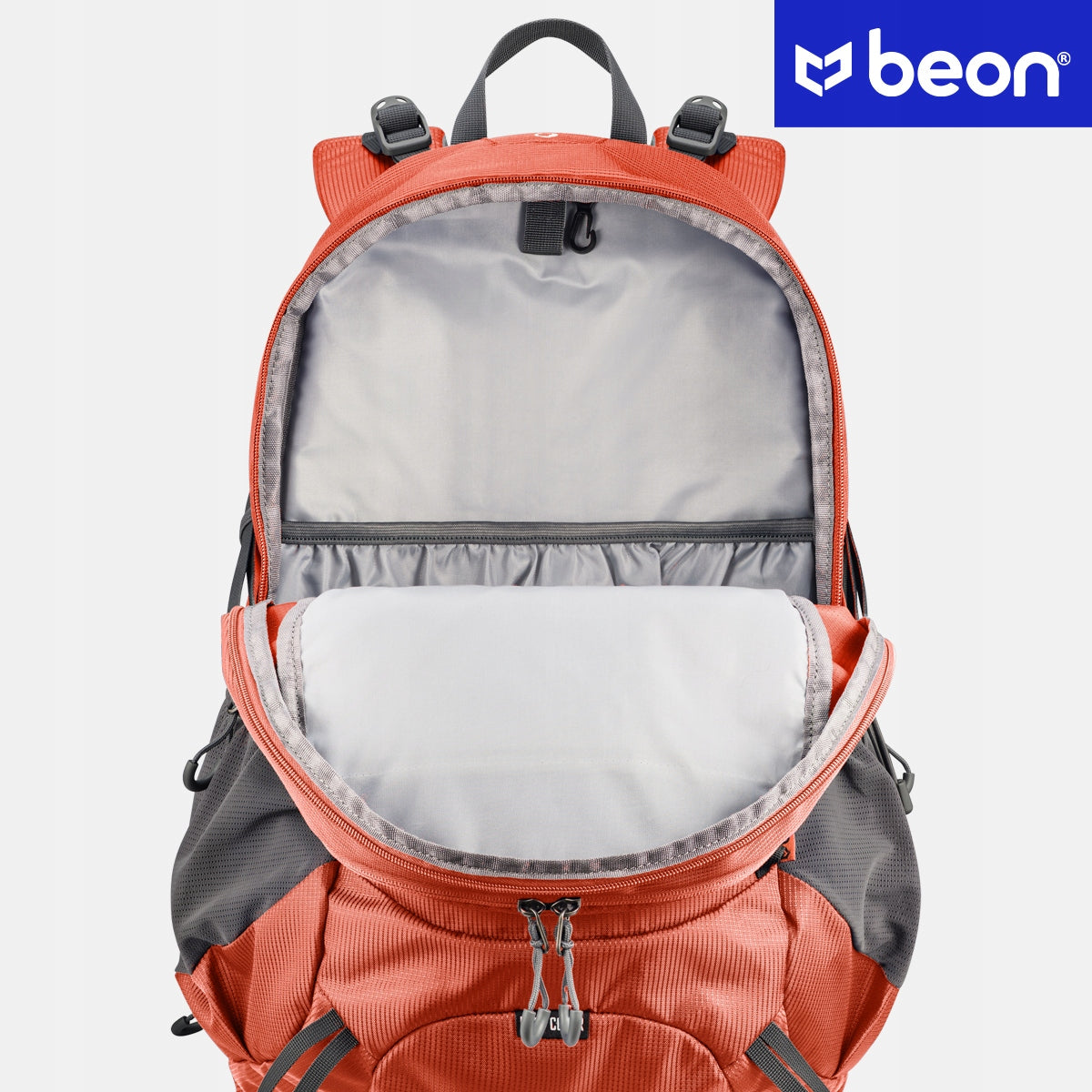 Rugged and Lightweight 30L Hiking Backpack in Orange | Beon XB540