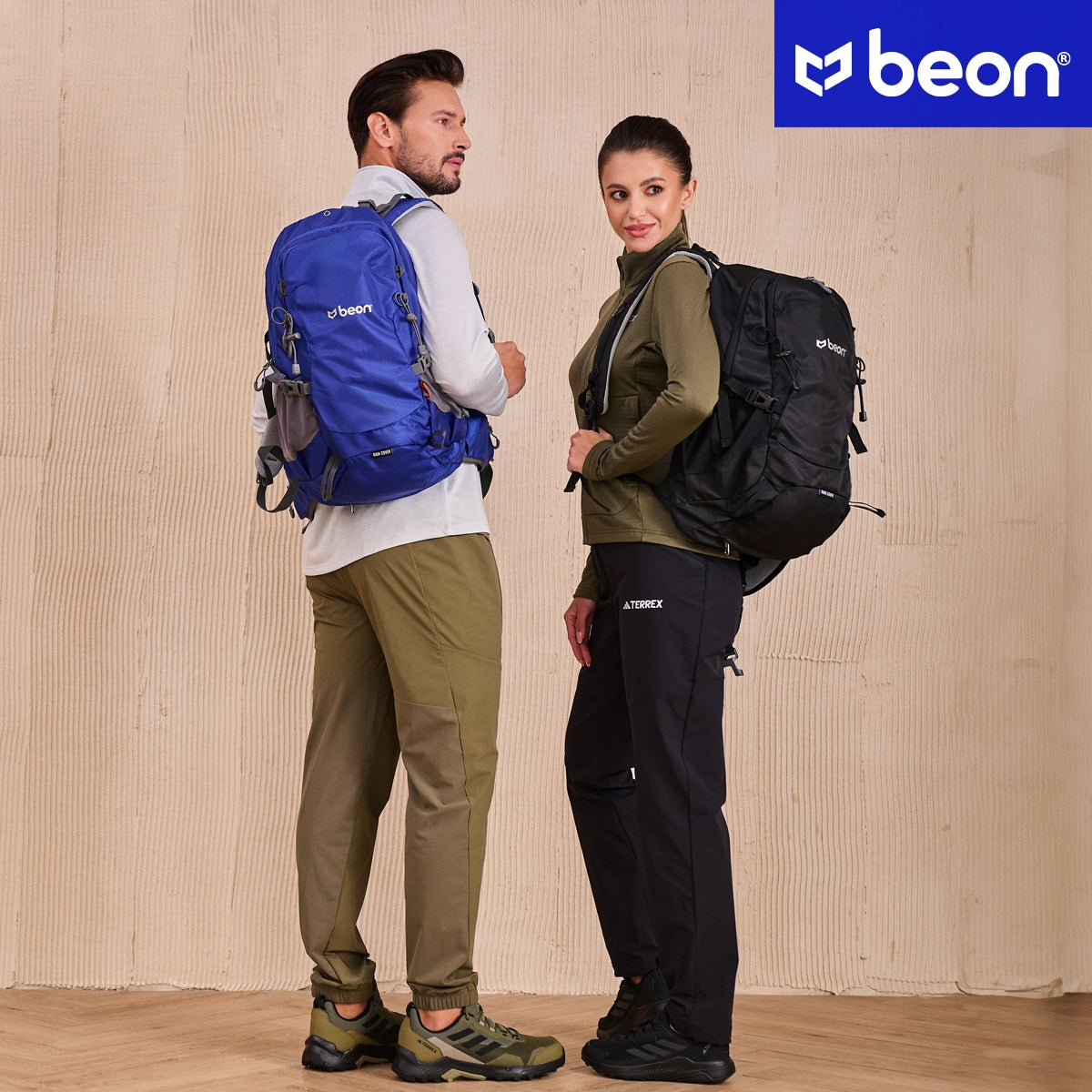 Rugged and Lightweight 30L Hiking Backpack in Orange | Beon XB540
