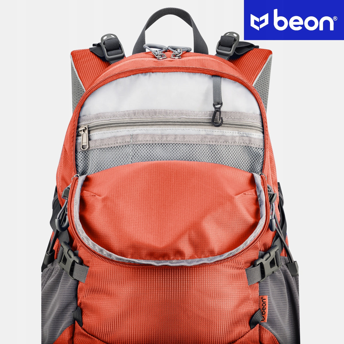 Rugged and Lightweight 30L Hiking Backpack in Orange | Beon XB540