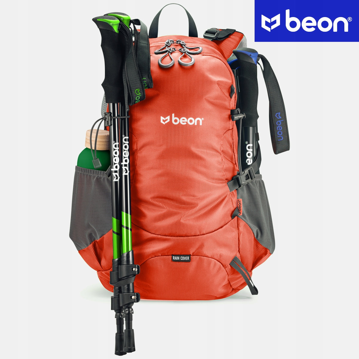 Rugged and Lightweight 30L Hiking Backpack in Orange | Beon XB540