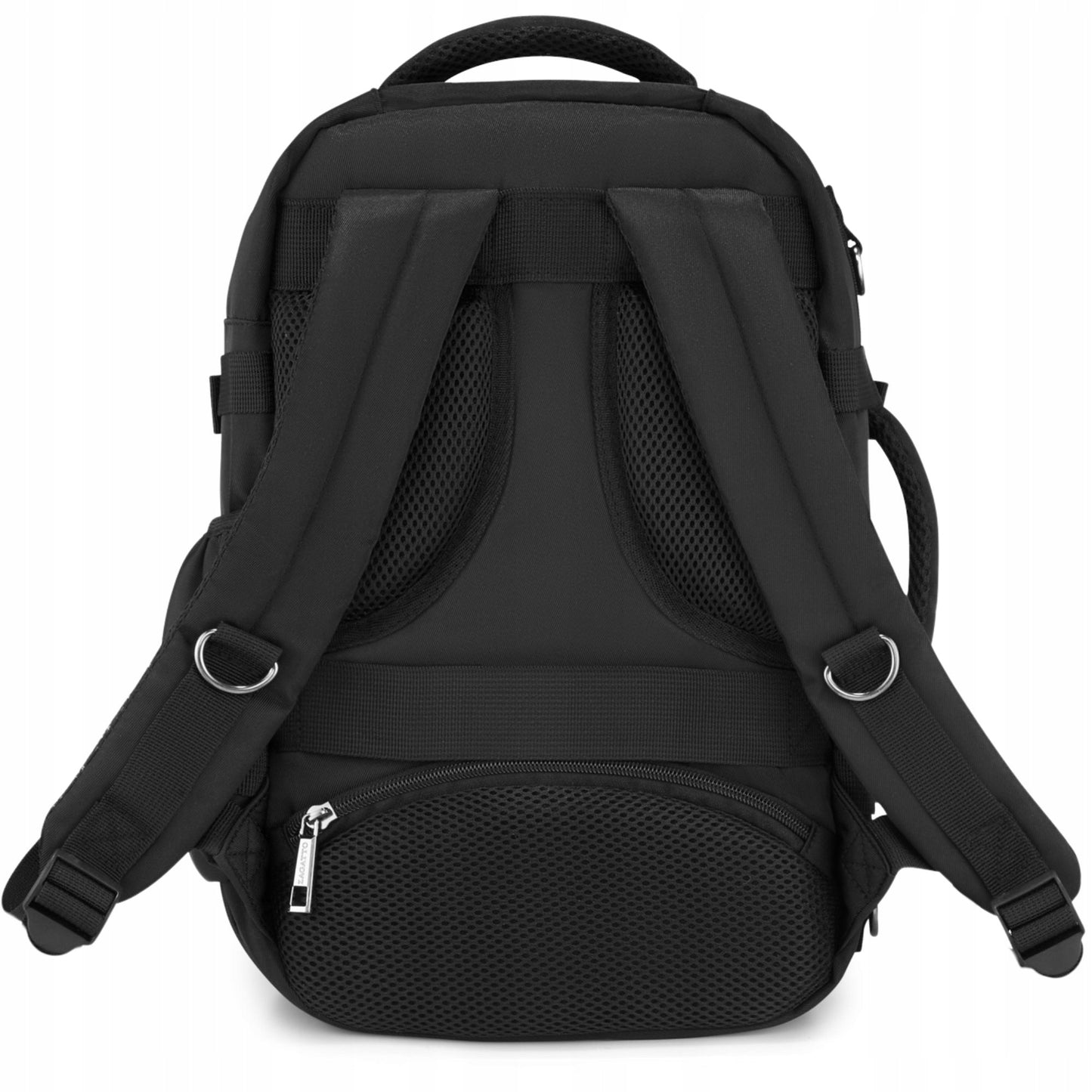 Versatile Black Airplane Backpack | Carry-On Size for Ryanair & WizzAir | ZAGATTO