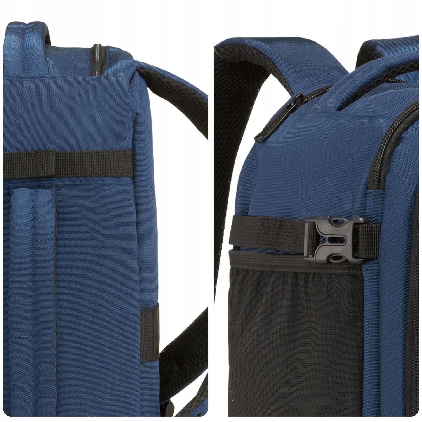 Compact Navy Blue Travel Backpack for Airplane | Fits Ryanair & WizzAir Free Carry-On | ZAGATTO®