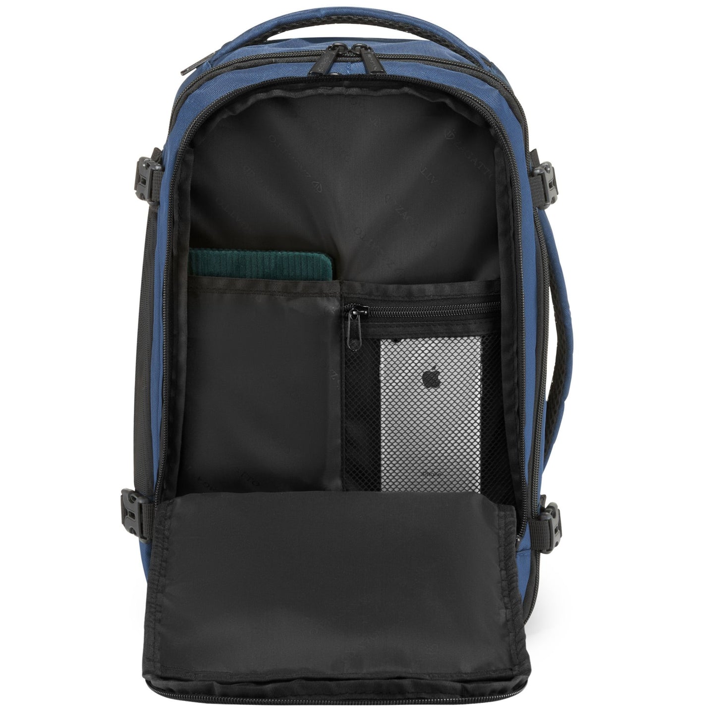 Compact Navy Blue Travel Backpack for Airplane | Fits Ryanair & WizzAir Free Carry-On | ZAGATTO®