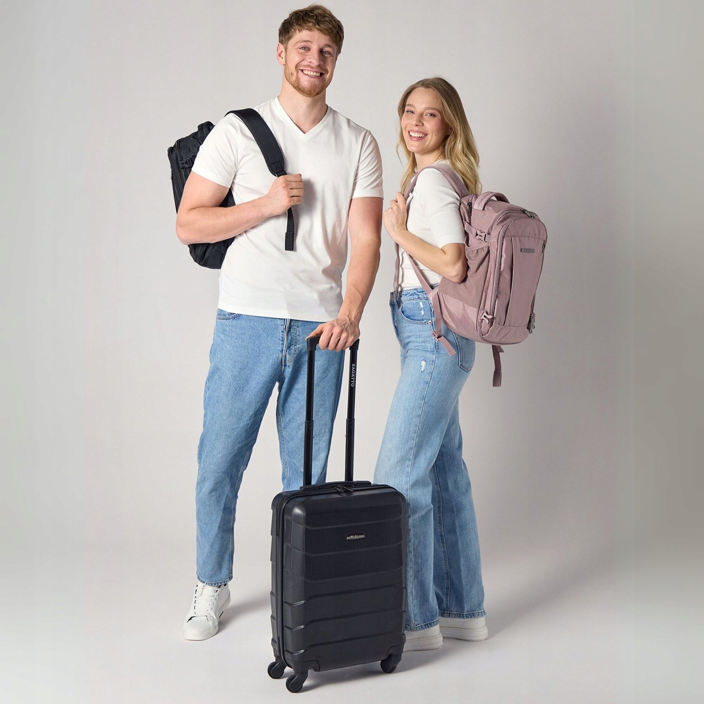 Lightweight Pink Airplane Backpack | Travel Cabin Bag for Ryanair & WizzAir | ZAGATTO