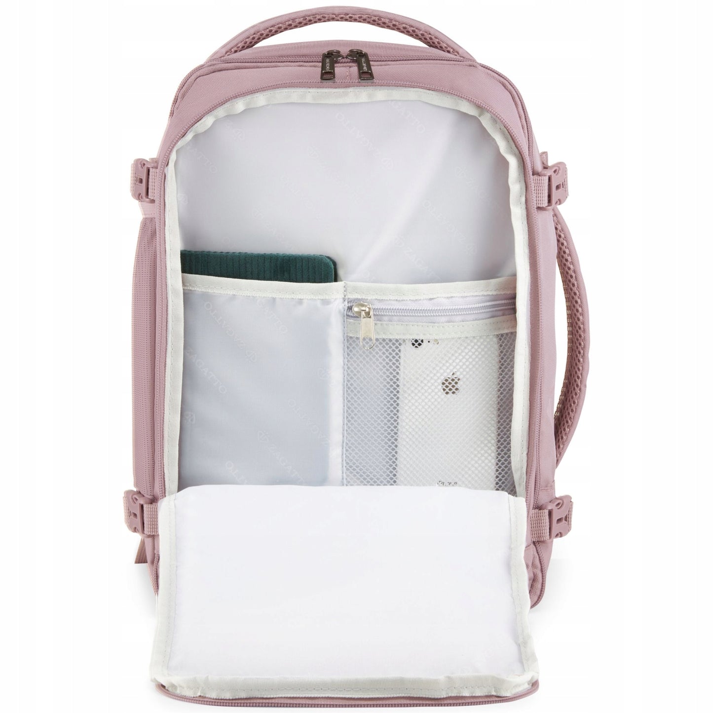 Lightweight Pink Airplane Backpack | Travel Cabin Bag for Ryanair & WizzAir | ZAGATTO