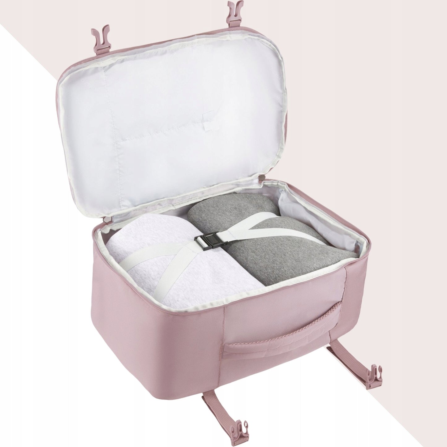 Lightweight Pink Airplane Backpack | Travel Cabin Bag for Ryanair & WizzAir | ZAGATTO