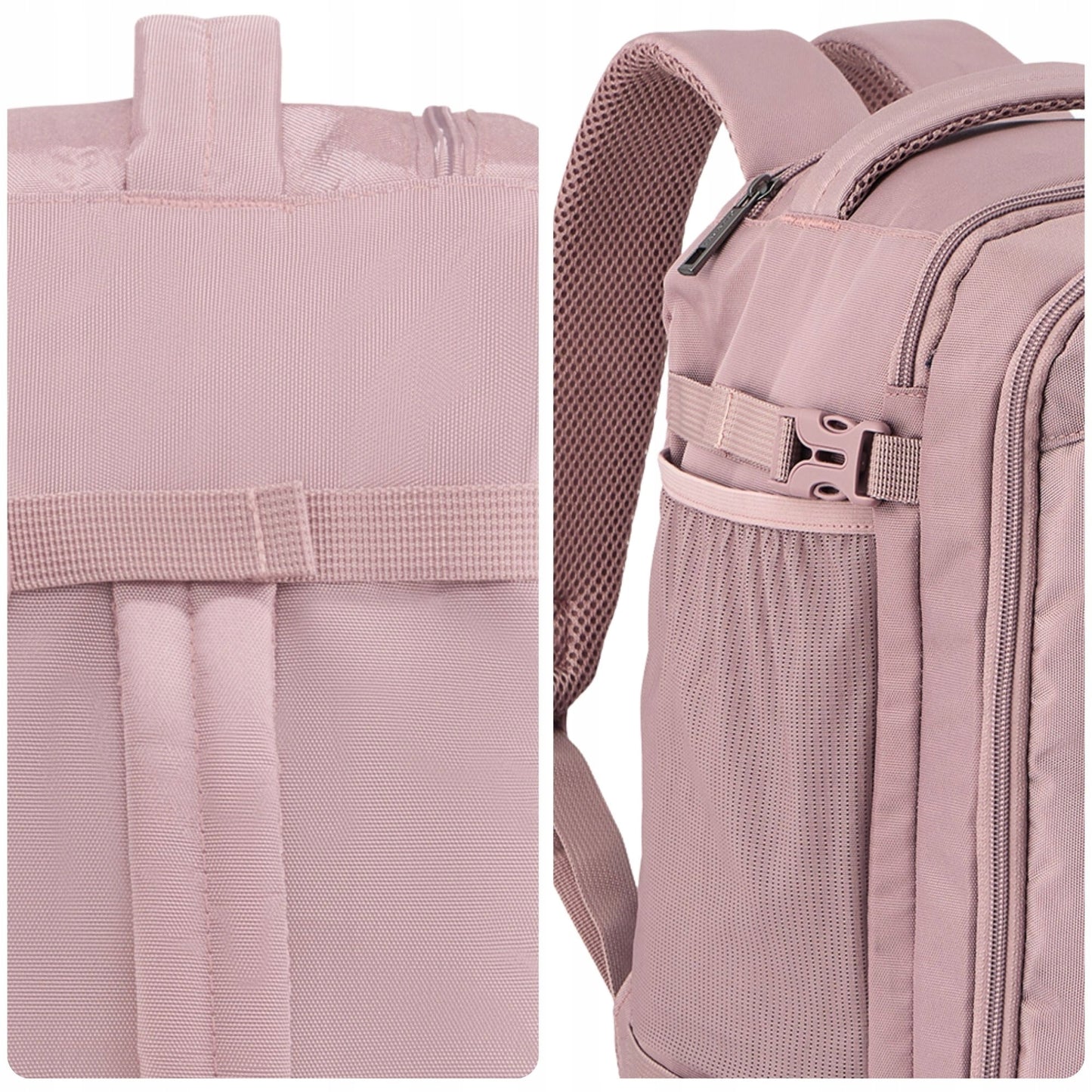 Lightweight Pink Airplane Backpack | Travel Cabin Bag for Ryanair & WizzAir | ZAGATTO