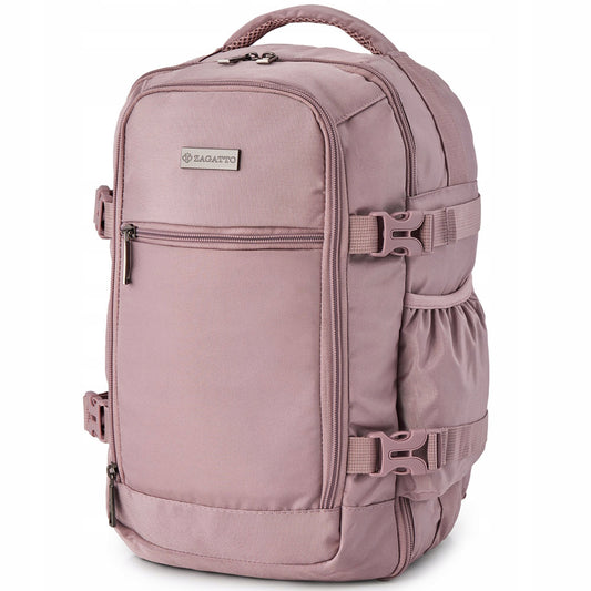 Pink Cabin Travel Backpack 40x20x25 | Hand Luggage for Ryanair & WizzAir – Zagatto