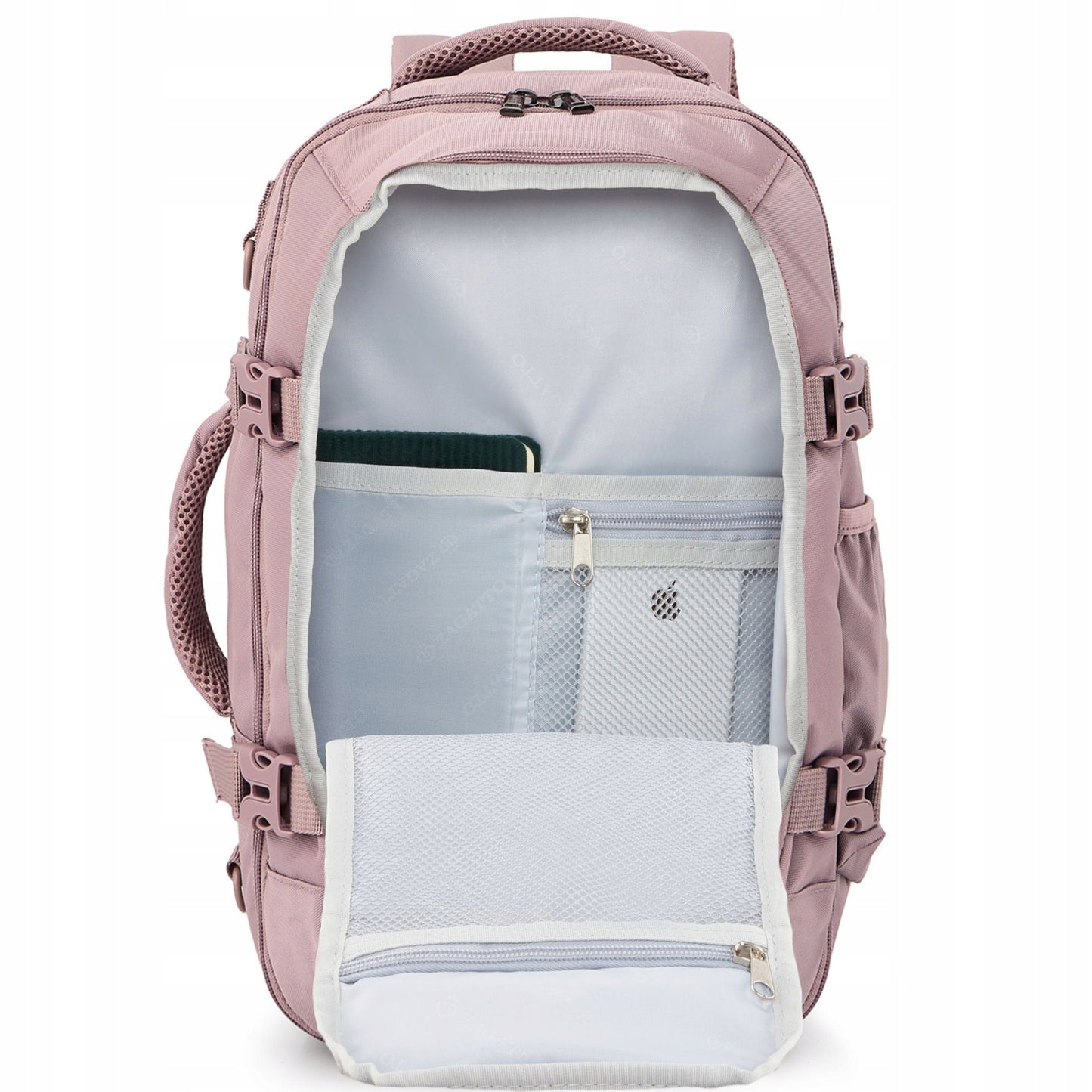 Pink Cabin Travel Backpack 40x20x25 | Hand Luggage for Ryanair & WizzAir – Zagatto